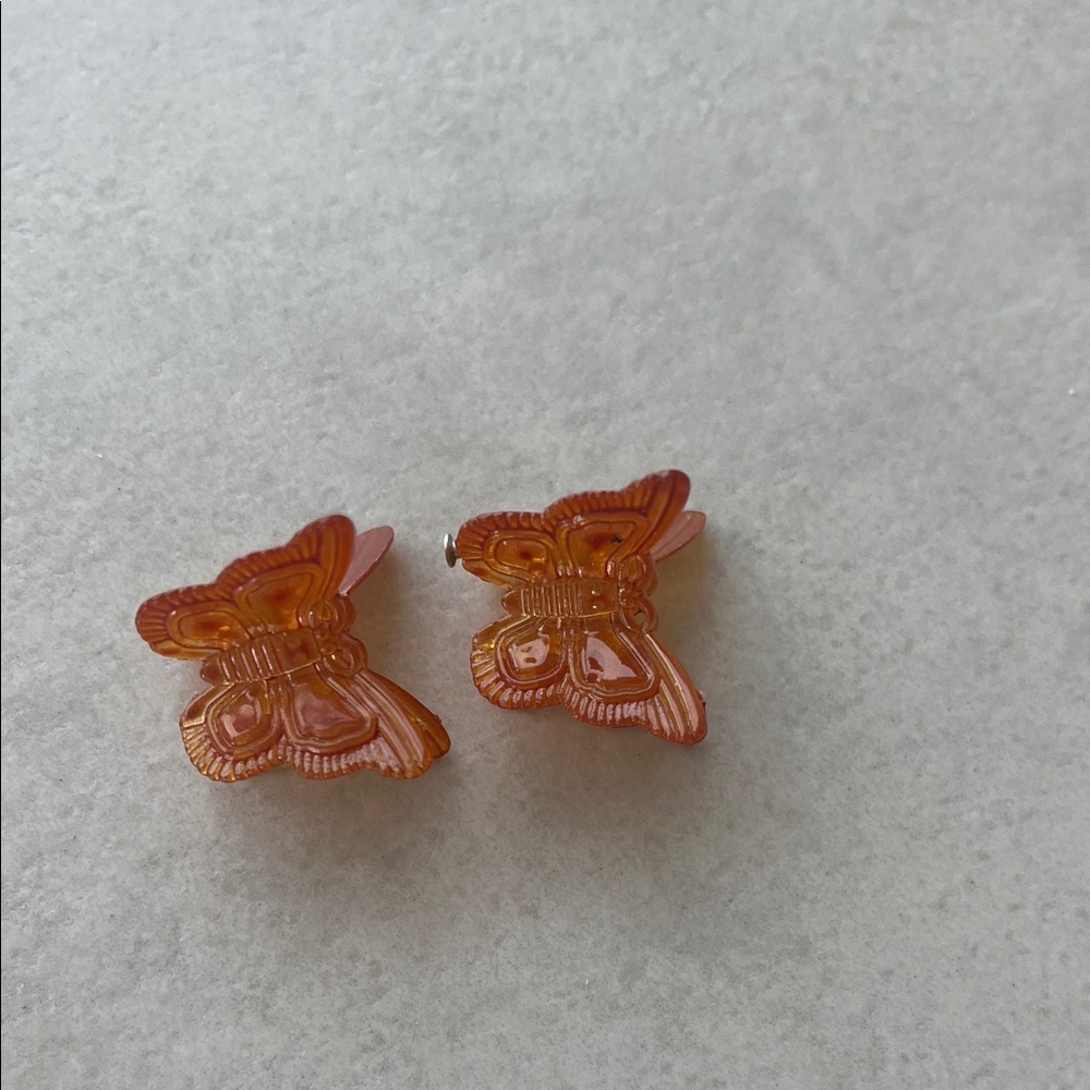 Iridescent  Butterfly hair clips